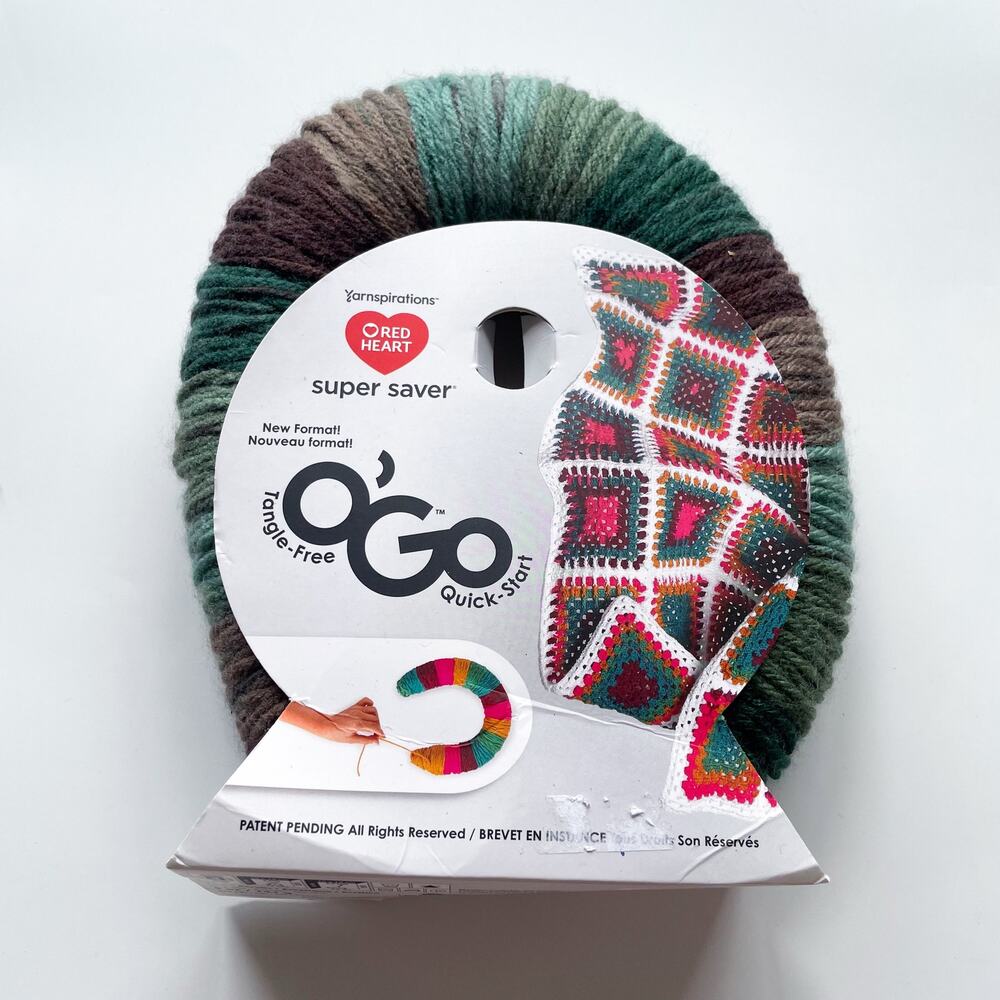 NEW Yarnspirations Red Heart O'Go Yarn E551 Forest 236 Yards